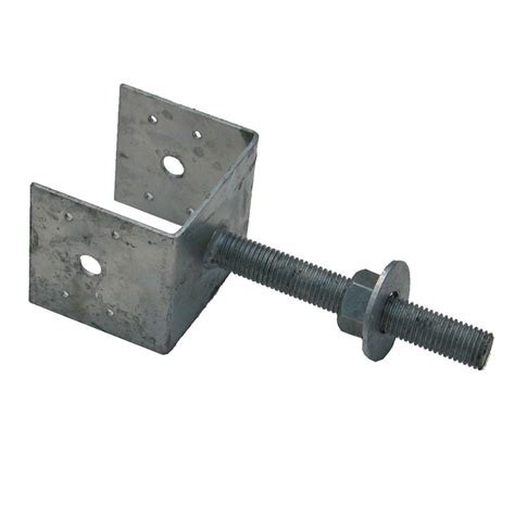 metal bracket for concrete|adjustable post brackets home depot.